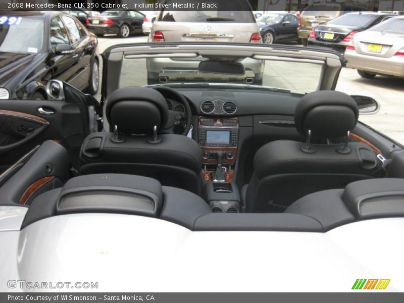 Iridium Silver Metallic / Black 2008 Mercedes-Benz CLK 350 Cabriolet