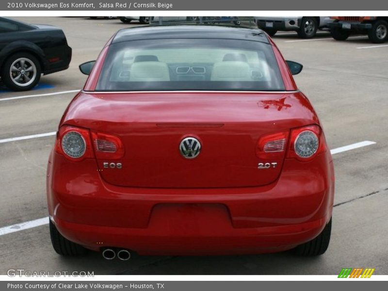 Salsa Red / Cornsilk Beige 2010 Volkswagen Eos Komfort