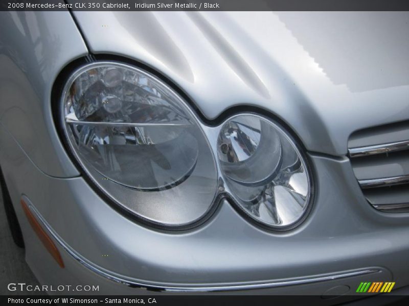 Iridium Silver Metallic / Black 2008 Mercedes-Benz CLK 350 Cabriolet