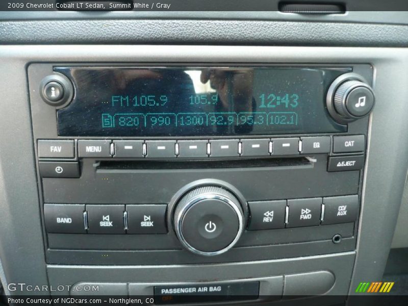 Summit White / Gray 2009 Chevrolet Cobalt LT Sedan