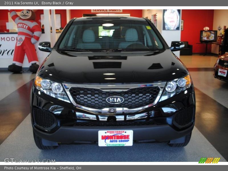 Ebony Black / Gray 2011 Kia Sorento LX