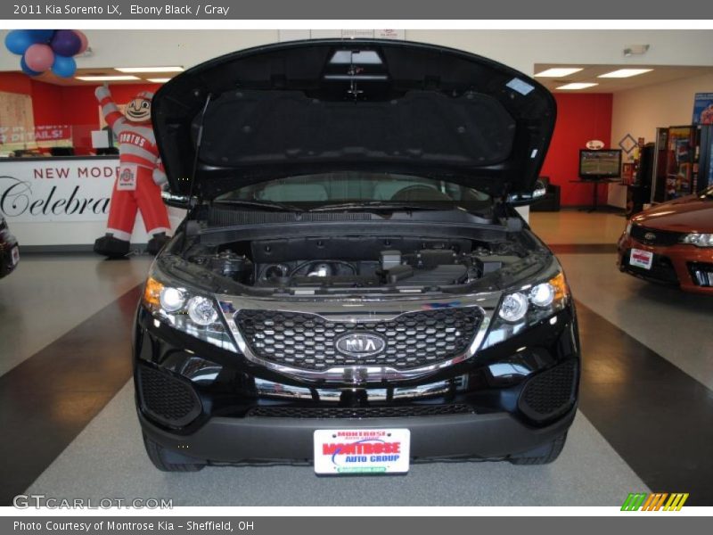 Ebony Black / Gray 2011 Kia Sorento LX