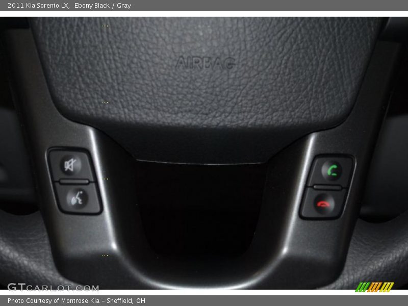 Ebony Black / Gray 2011 Kia Sorento LX