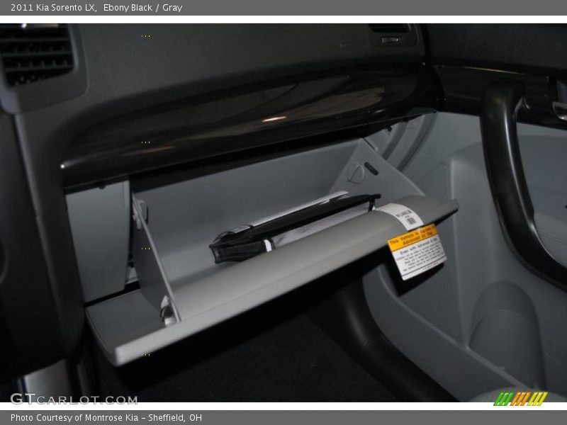Ebony Black / Gray 2011 Kia Sorento LX