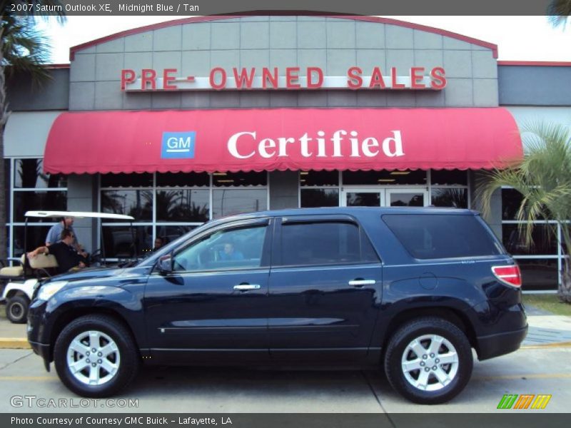 Midnight Blue / Tan 2007 Saturn Outlook XE