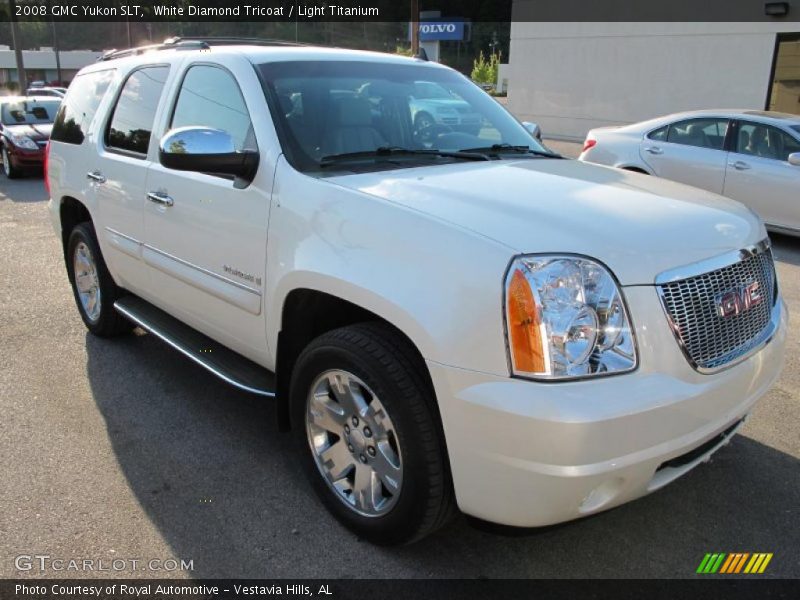 White Diamond Tricoat / Light Titanium 2008 GMC Yukon SLT