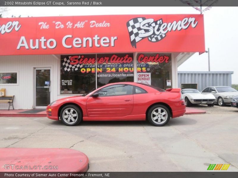 Saronno Red / Black 2002 Mitsubishi Eclipse GT Coupe