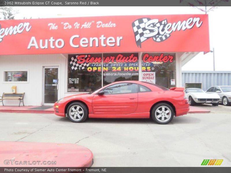 Saronno Red / Black 2002 Mitsubishi Eclipse GT Coupe