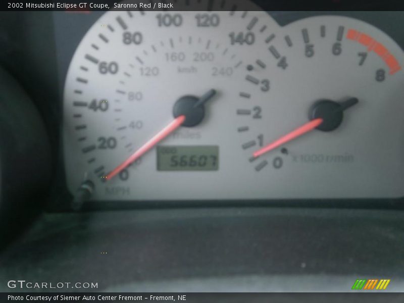 Saronno Red / Black 2002 Mitsubishi Eclipse GT Coupe