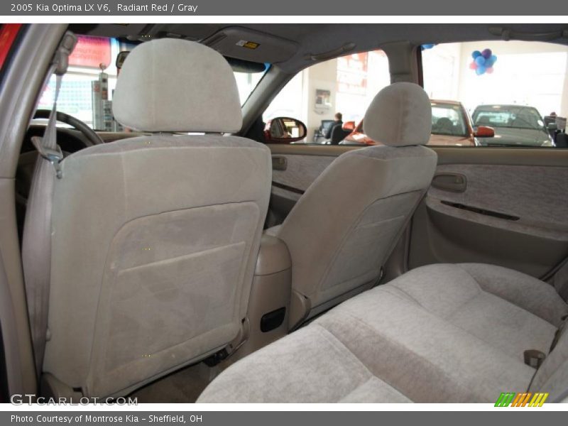 Radiant Red / Gray 2005 Kia Optima LX V6