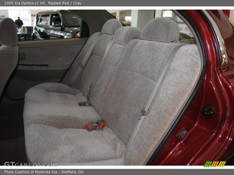 Radiant Red / Gray 2005 Kia Optima LX V6