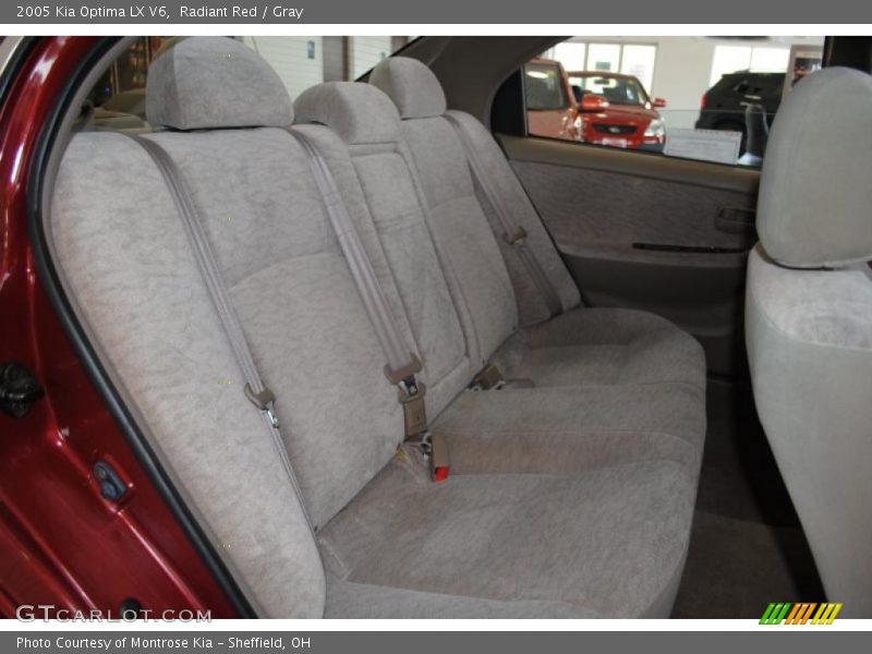 Radiant Red / Gray 2005 Kia Optima LX V6