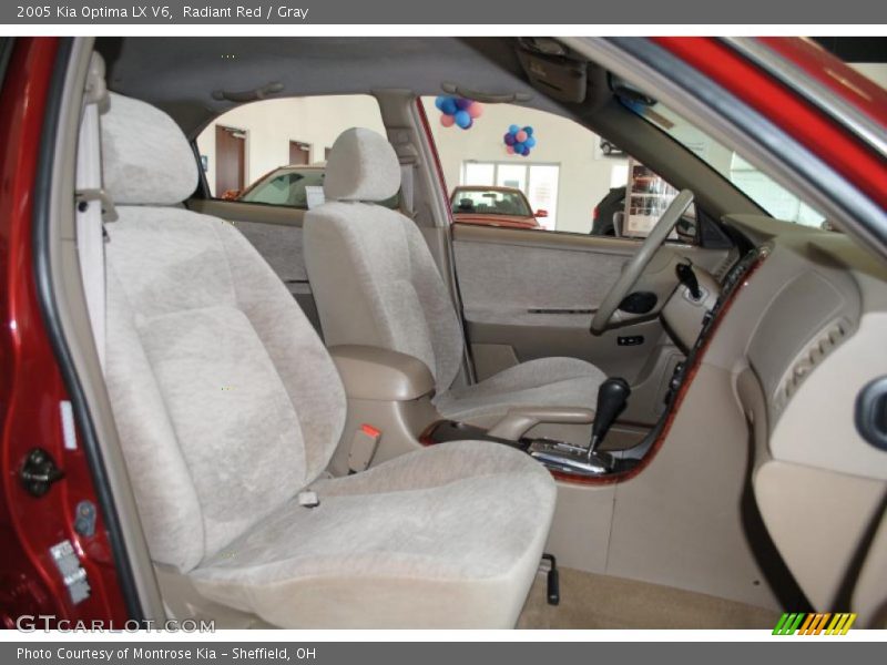 Radiant Red / Gray 2005 Kia Optima LX V6
