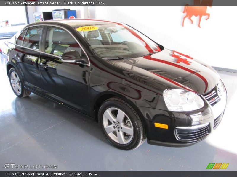 Black / Anthracite Black 2008 Volkswagen Jetta SE Sedan