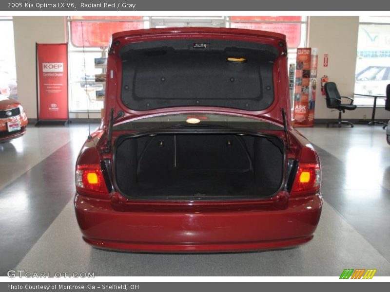 Radiant Red / Gray 2005 Kia Optima LX V6
