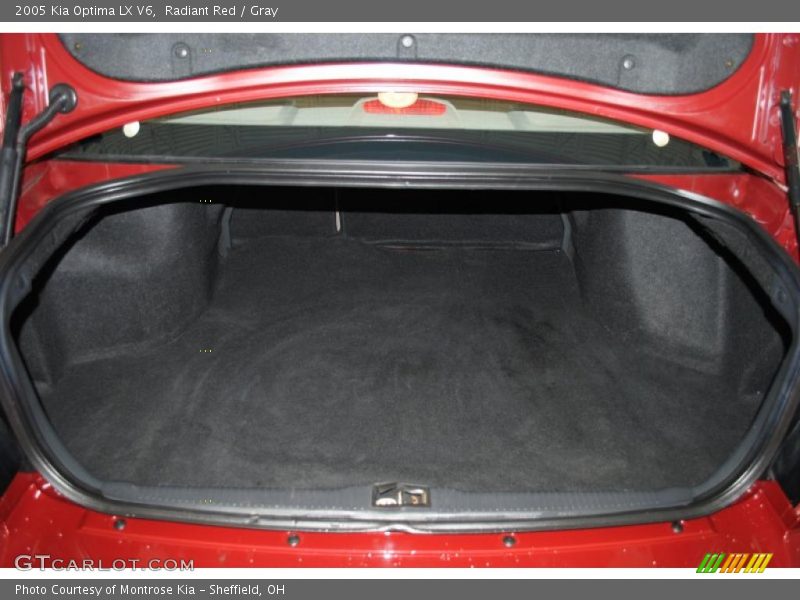 Radiant Red / Gray 2005 Kia Optima LX V6