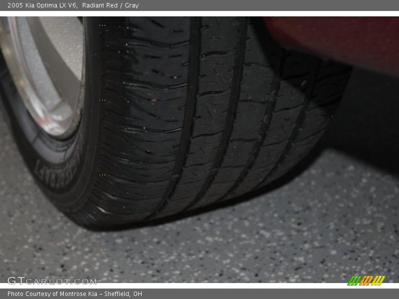 Radiant Red / Gray 2005 Kia Optima LX V6