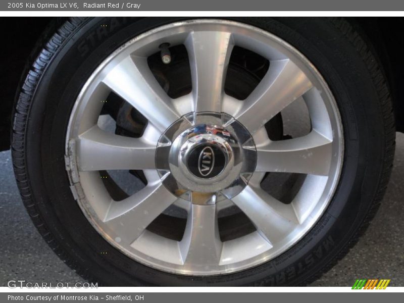Radiant Red / Gray 2005 Kia Optima LX V6