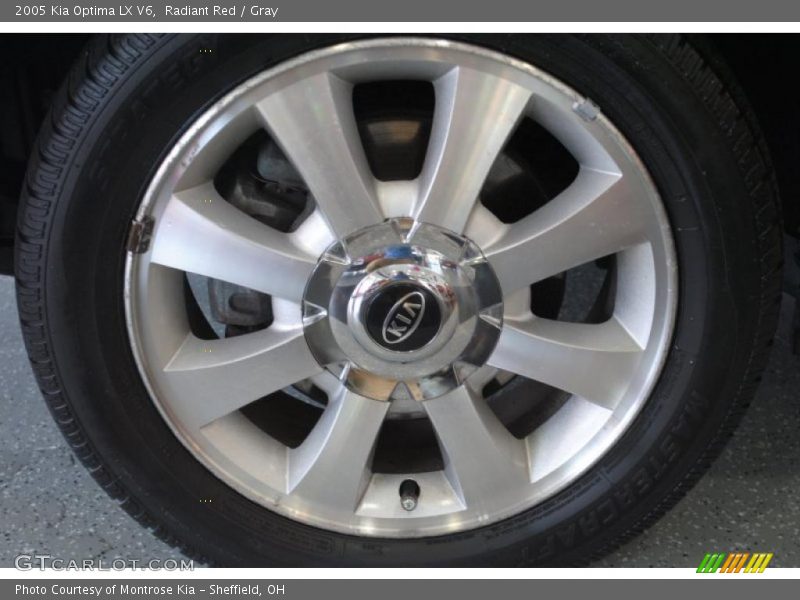 Radiant Red / Gray 2005 Kia Optima LX V6