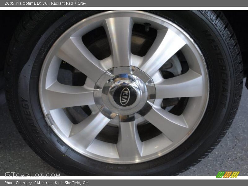 Radiant Red / Gray 2005 Kia Optima LX V6