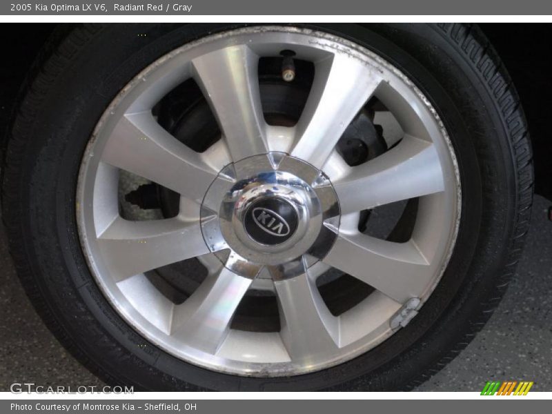 Radiant Red / Gray 2005 Kia Optima LX V6