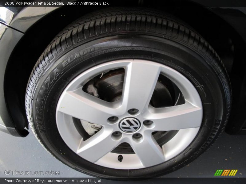 Black / Anthracite Black 2008 Volkswagen Jetta SE Sedan