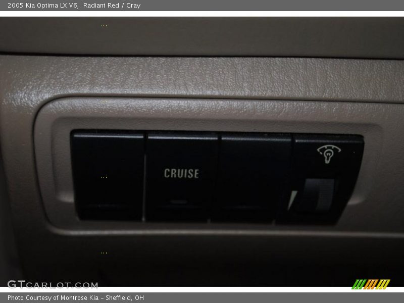 Radiant Red / Gray 2005 Kia Optima LX V6