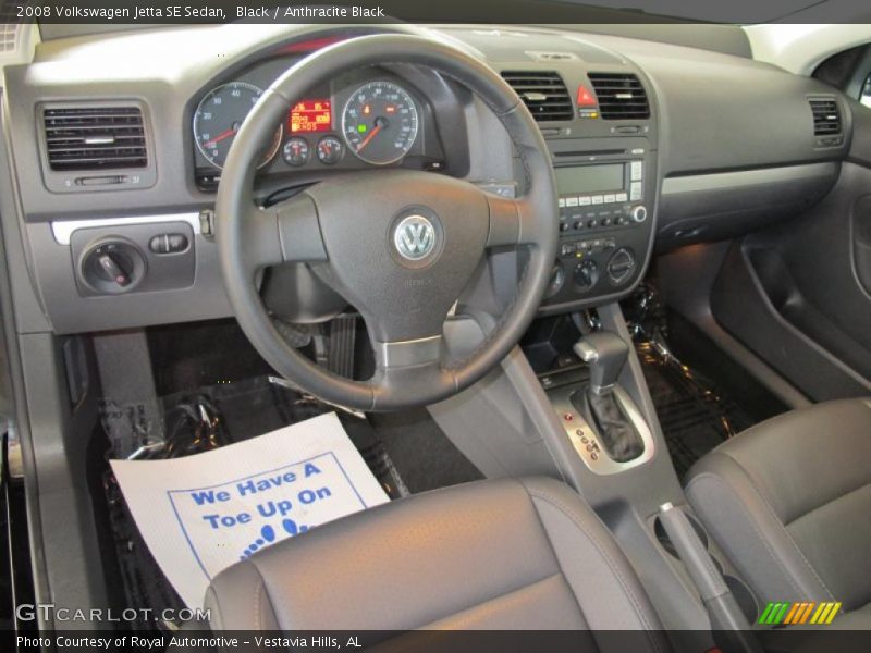 Black / Anthracite Black 2008 Volkswagen Jetta SE Sedan