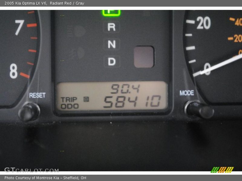 Radiant Red / Gray 2005 Kia Optima LX V6