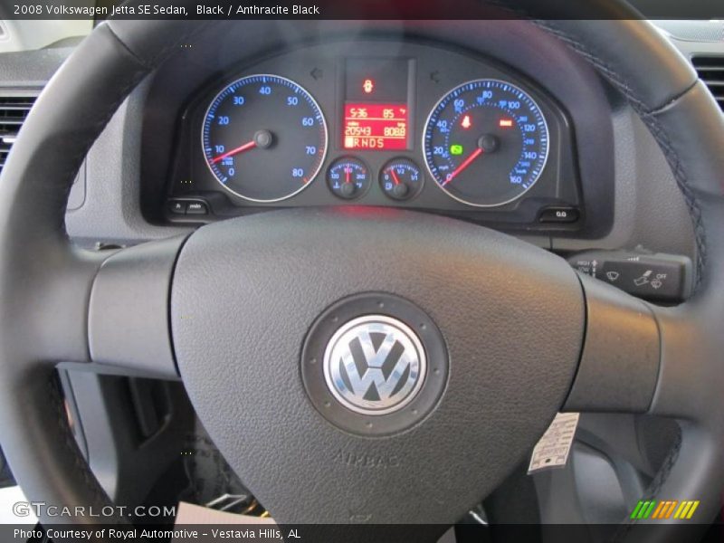 Black / Anthracite Black 2008 Volkswagen Jetta SE Sedan