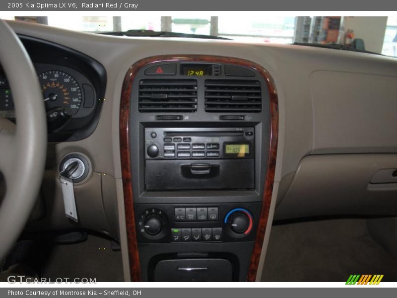 Radiant Red / Gray 2005 Kia Optima LX V6