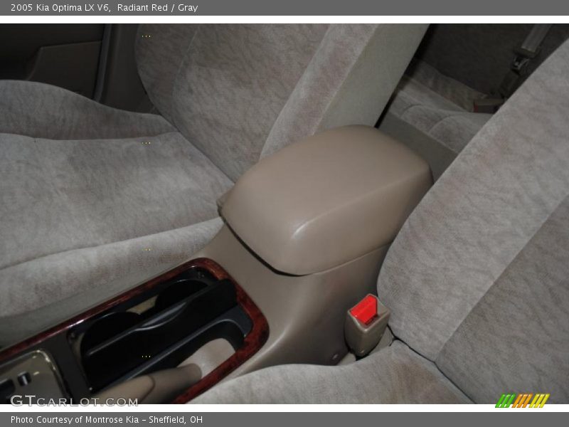 Radiant Red / Gray 2005 Kia Optima LX V6