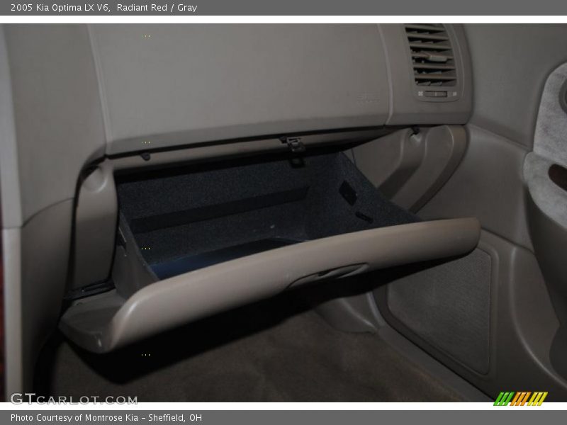 Radiant Red / Gray 2005 Kia Optima LX V6