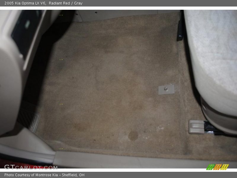 Radiant Red / Gray 2005 Kia Optima LX V6