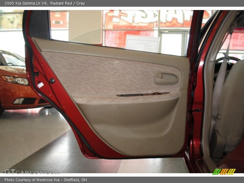 Radiant Red / Gray 2005 Kia Optima LX V6