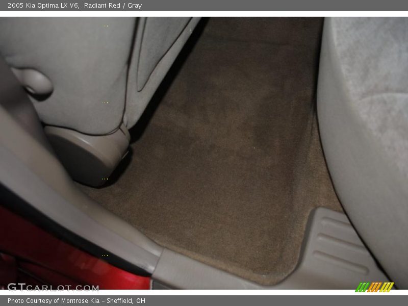 Radiant Red / Gray 2005 Kia Optima LX V6