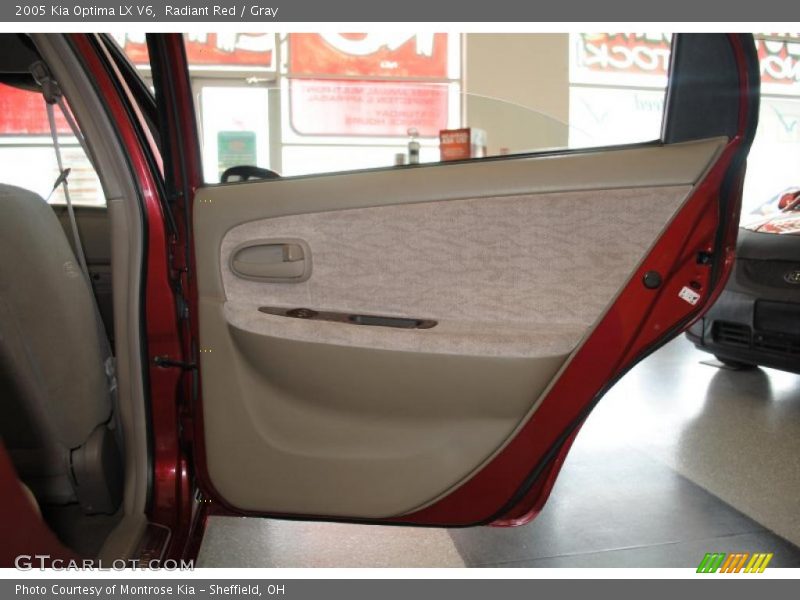 Radiant Red / Gray 2005 Kia Optima LX V6