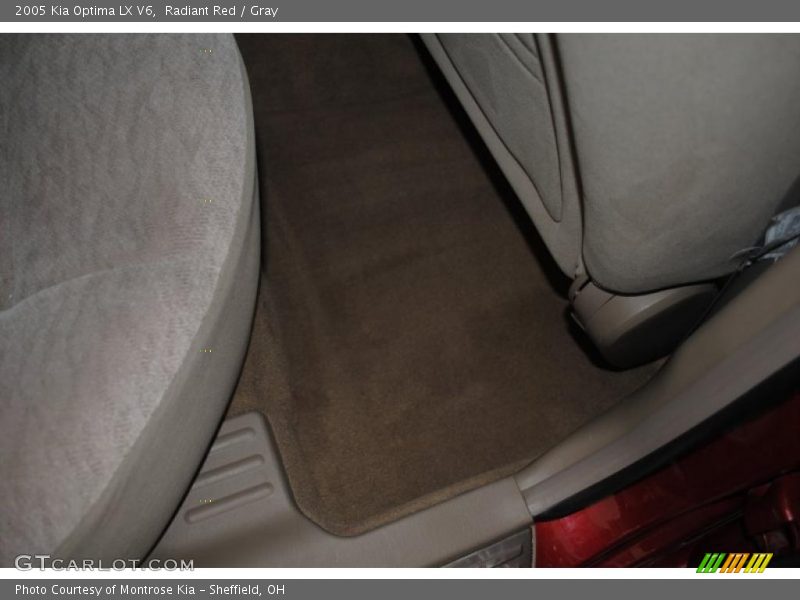 Radiant Red / Gray 2005 Kia Optima LX V6