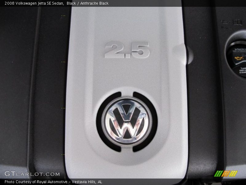 Black / Anthracite Black 2008 Volkswagen Jetta SE Sedan