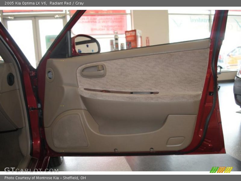 Radiant Red / Gray 2005 Kia Optima LX V6