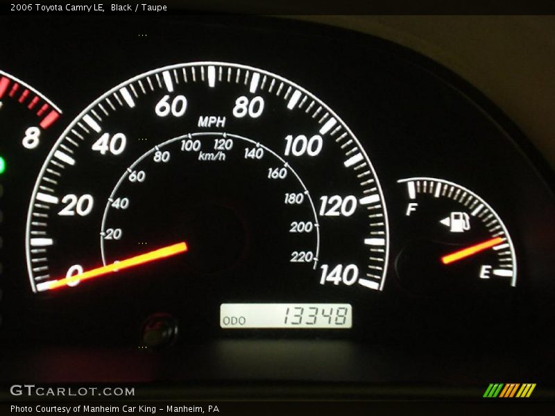 Black / Taupe 2006 Toyota Camry LE