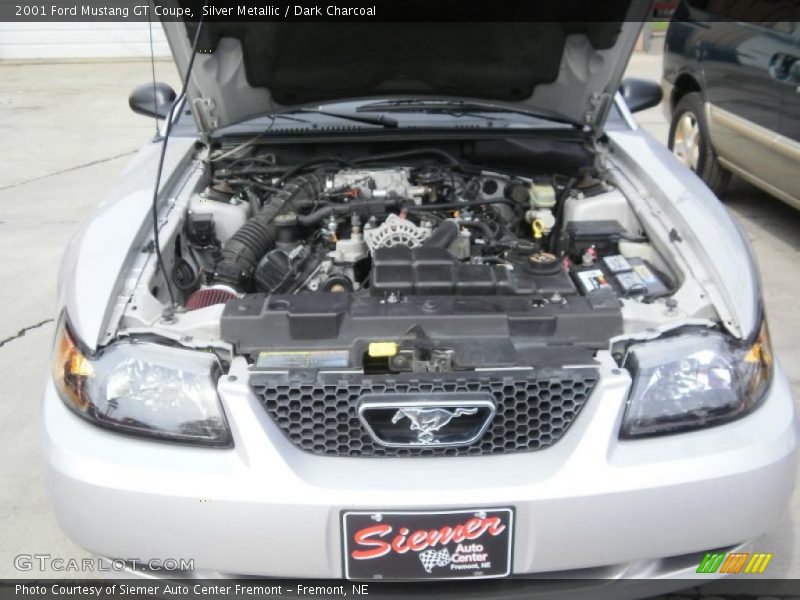 Silver Metallic / Dark Charcoal 2001 Ford Mustang GT Coupe