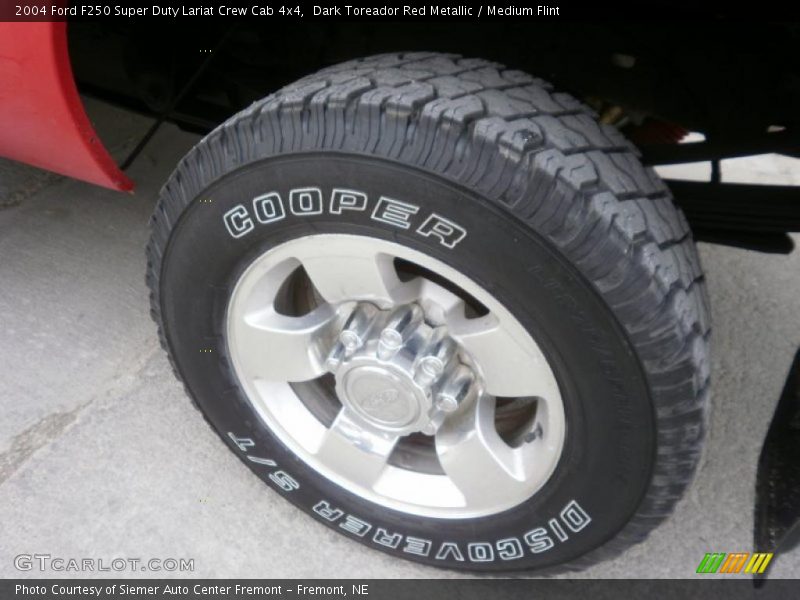 Dark Toreador Red Metallic / Medium Flint 2004 Ford F250 Super Duty Lariat Crew Cab 4x4