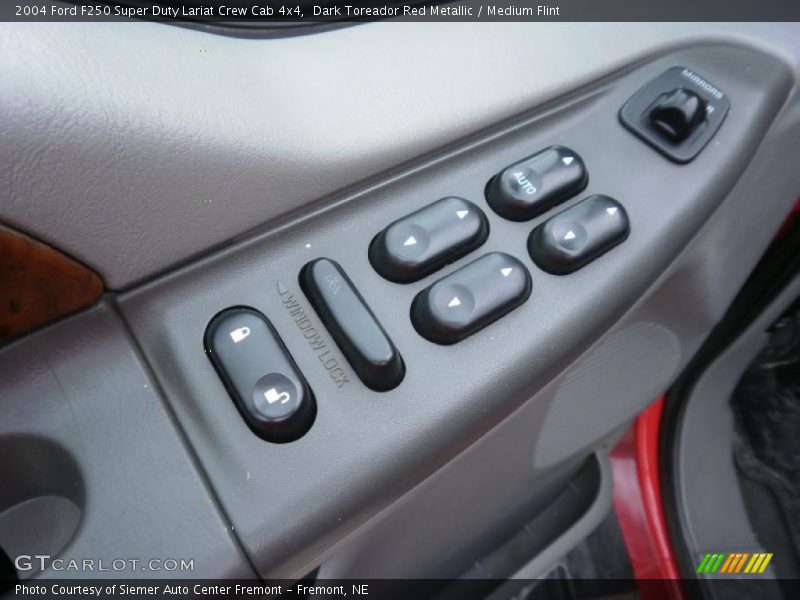 Dark Toreador Red Metallic / Medium Flint 2004 Ford F250 Super Duty Lariat Crew Cab 4x4