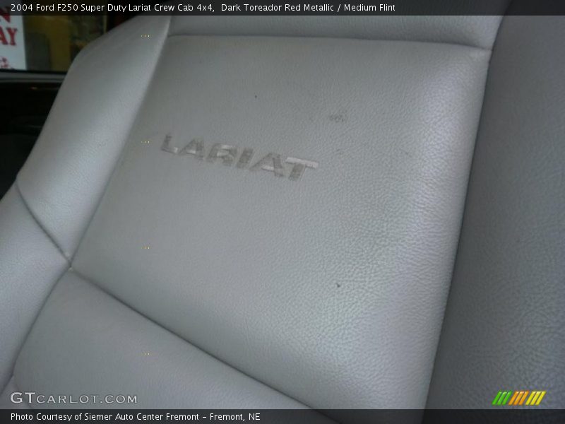 Dark Toreador Red Metallic / Medium Flint 2004 Ford F250 Super Duty Lariat Crew Cab 4x4