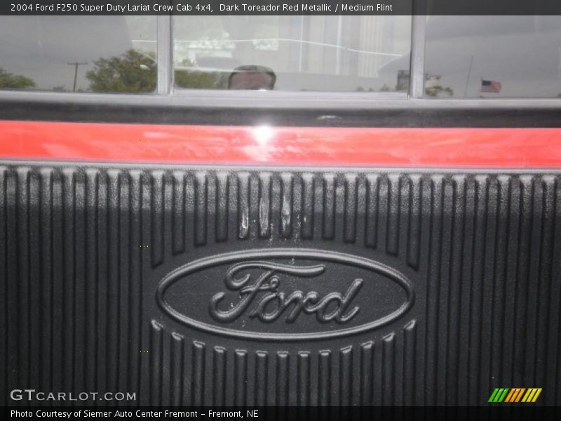 Dark Toreador Red Metallic / Medium Flint 2004 Ford F250 Super Duty Lariat Crew Cab 4x4