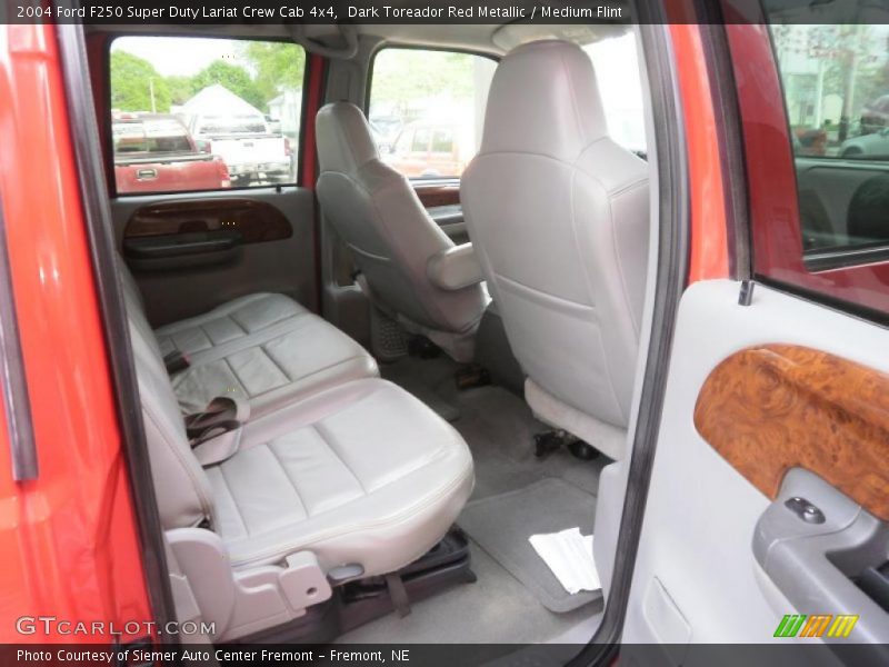 Dark Toreador Red Metallic / Medium Flint 2004 Ford F250 Super Duty Lariat Crew Cab 4x4