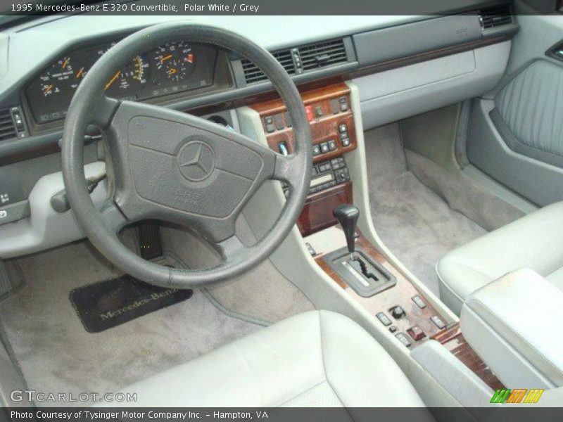 Polar White / Grey 1995 Mercedes-Benz E 320 Convertible