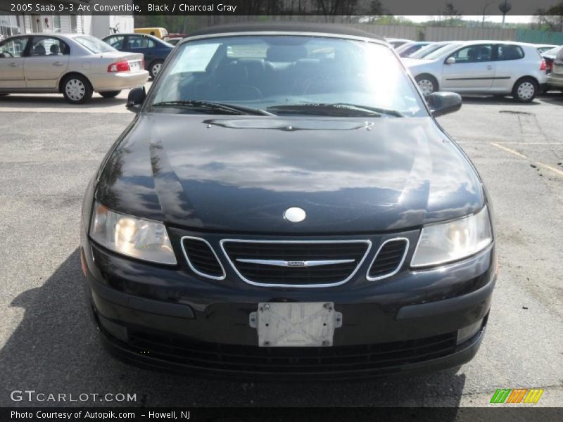 Black / Charcoal Gray 2005 Saab 9-3 Arc Convertible