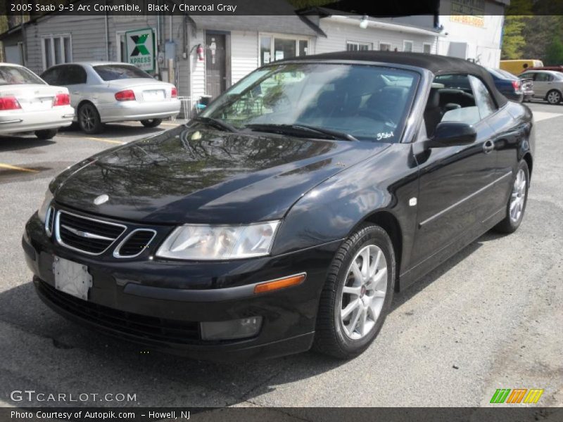 Black / Charcoal Gray 2005 Saab 9-3 Arc Convertible